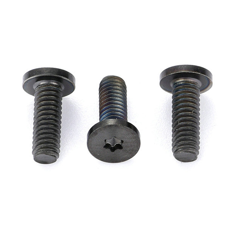 Czarne śruby PVD z łbem płaskim Torx z wzorem CD Czarne śruby PVD z łbem płaskim Torx z wzorem CD