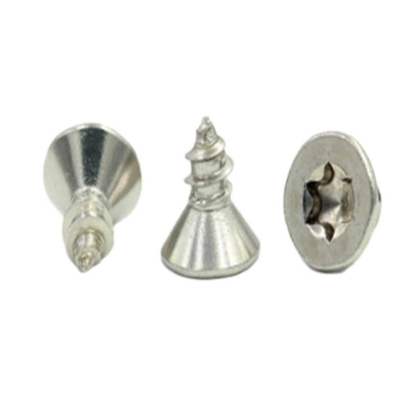 Mini śruba M1.6 z łbem stożkowym Torx ze stali nierdzewnej z wzorem CD (1) Mini śruba M1.6 z łbem stożkowym Torx ze stali nierdzewnej z wzorem CD (1)